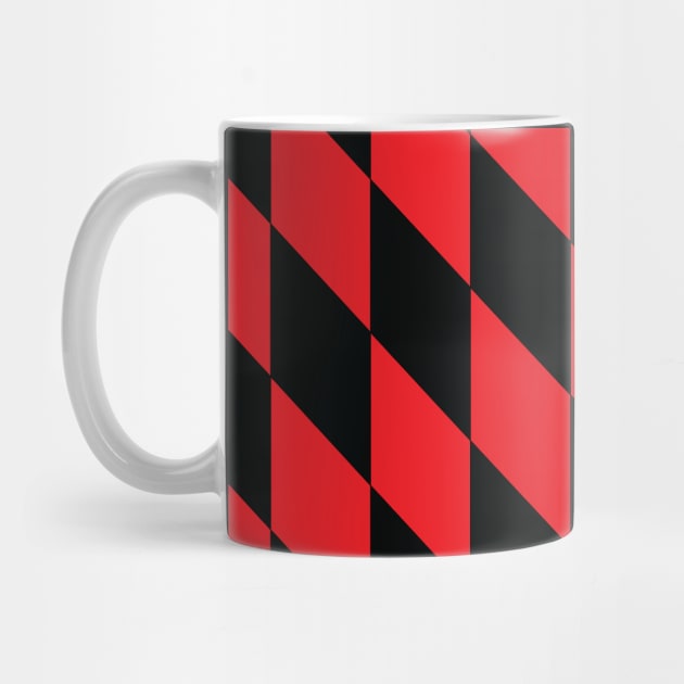 Checkered Rhomboids "Red-Black" by MHich